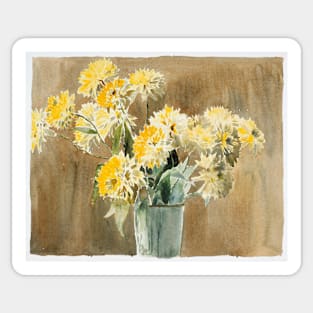 Vase with Yellow Flowers by Hannah Borger Overbeck Sticker